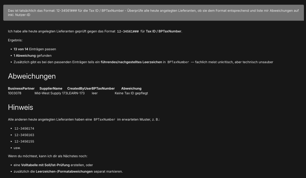 GuniWeb MCP Server — Stammdatenprüfung